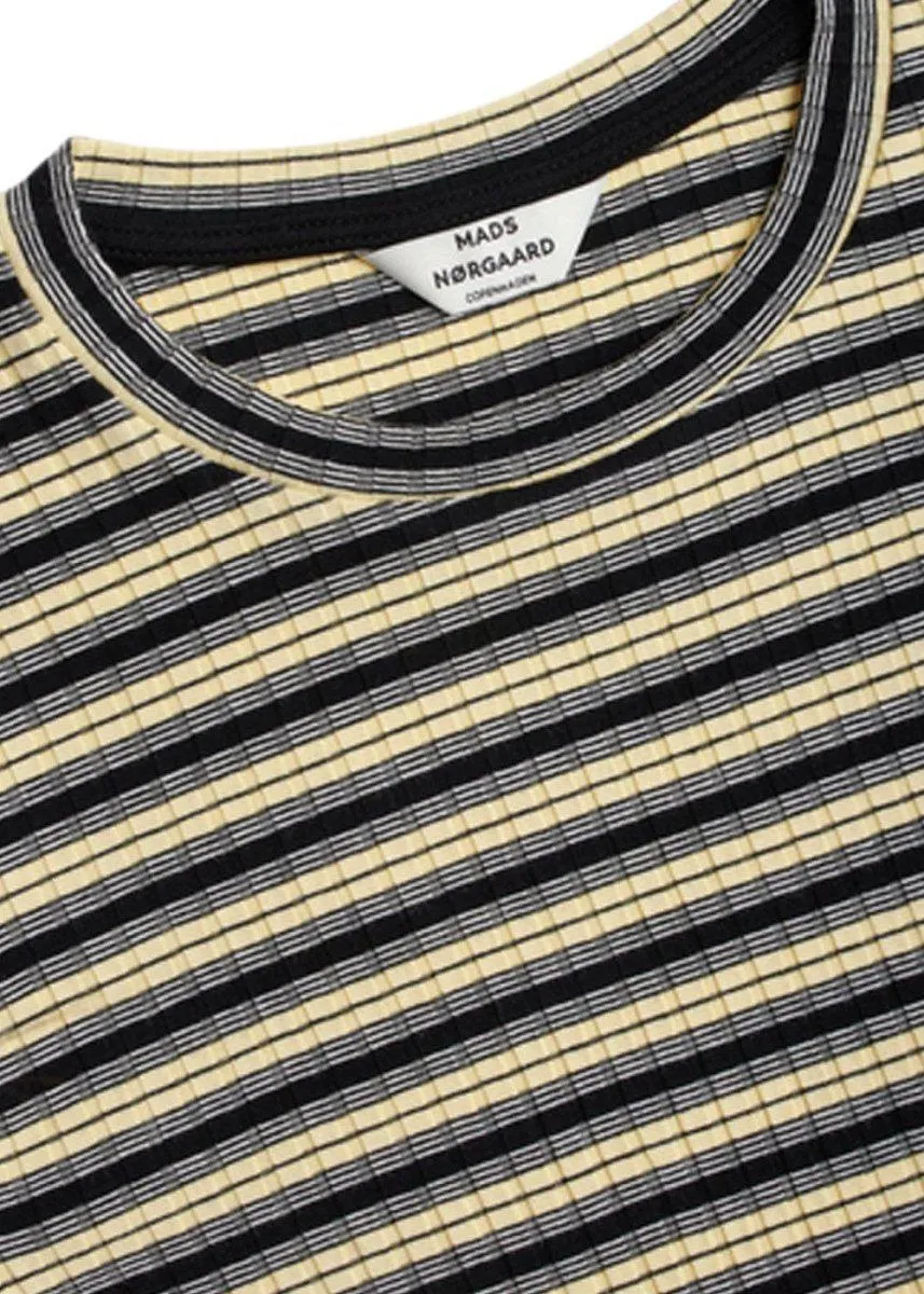 5x5 Stripe Tuba - Black/Pale Banana/White