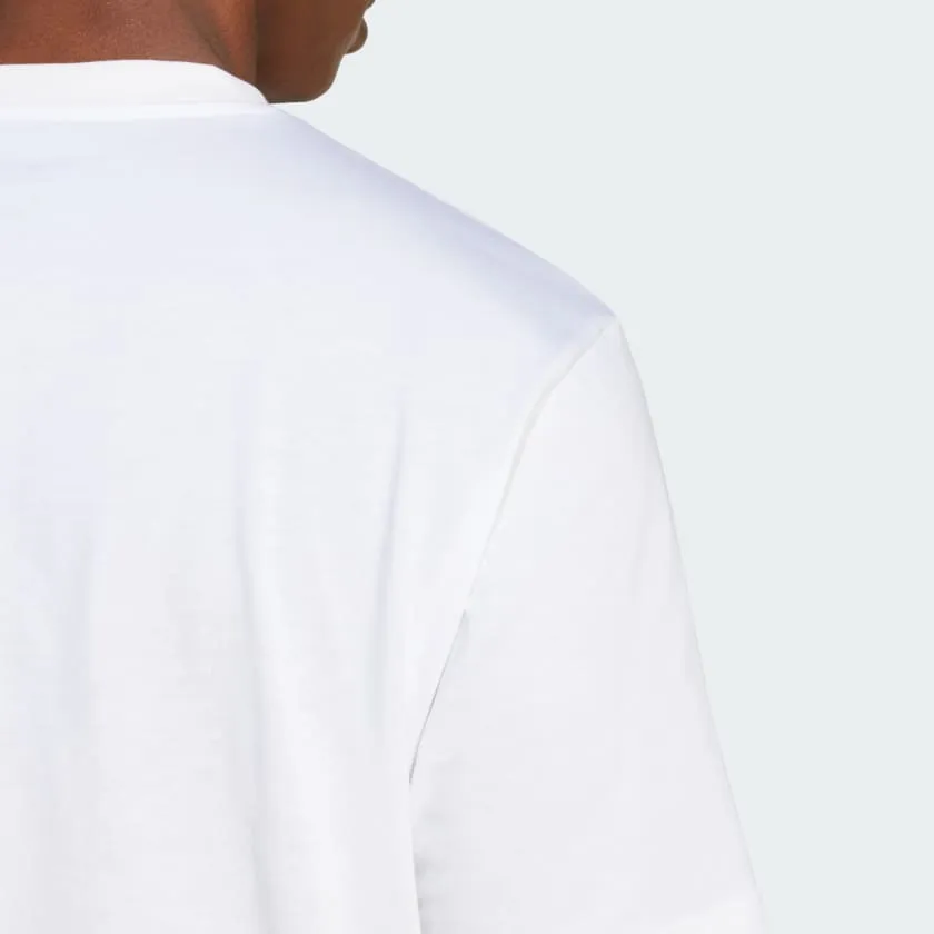 ADIDAS MEN'S CAMO BOSS WHITE TEE