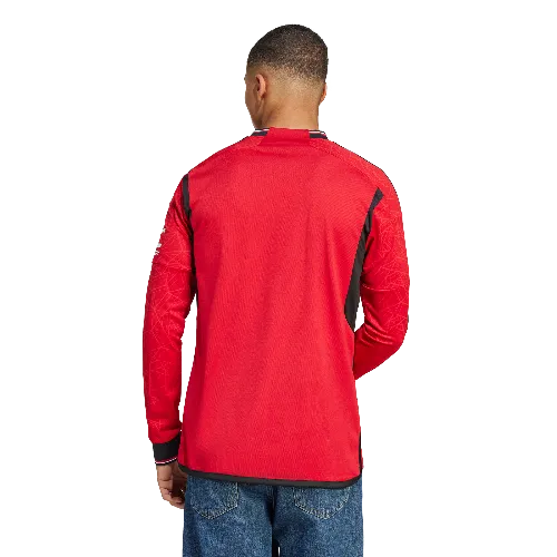 Adidas Men's Manchester United 23/24 Home Replica Long Sleeve Jersey