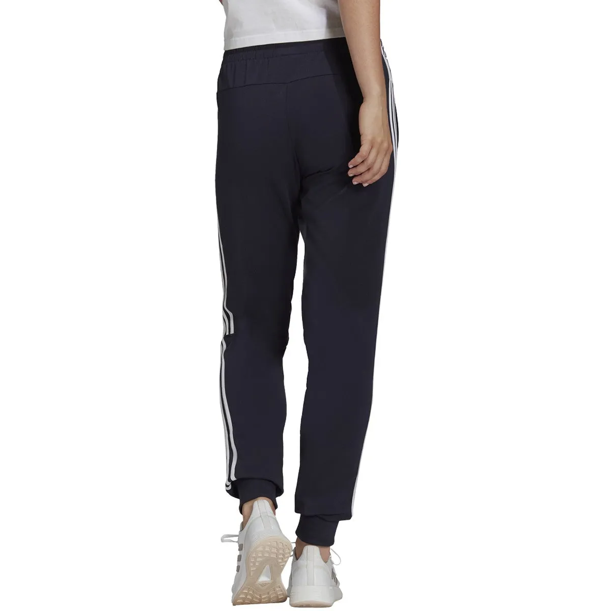 adidas Women's Essentials 3-Stripes Slim Tapered Cuffed Pant