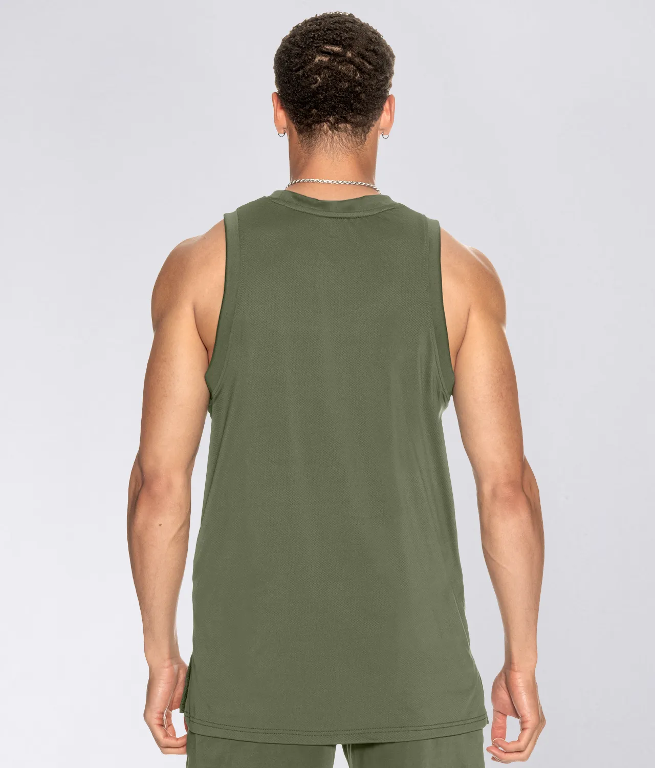 Born Tough Air Pro™ Military Green Athletic Tank Top for Men