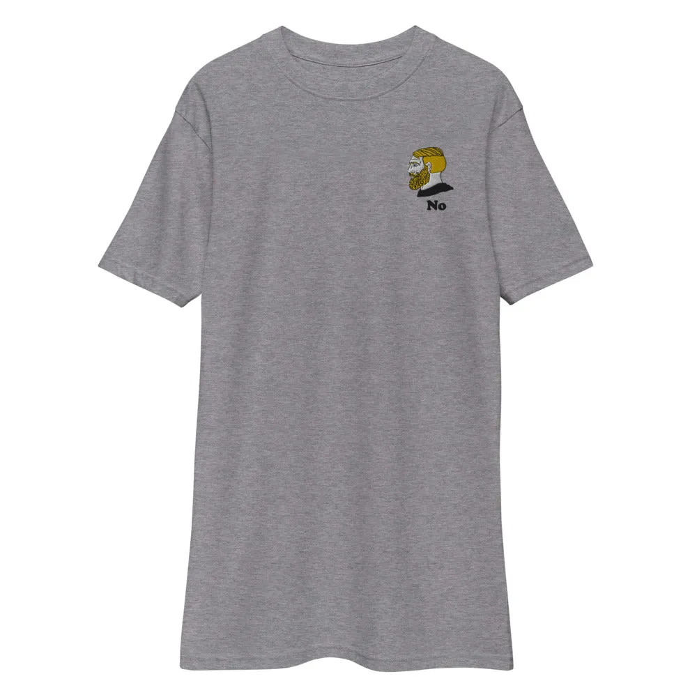 Chad No Men’s Embroidered Heavyweight Work T-Shirt