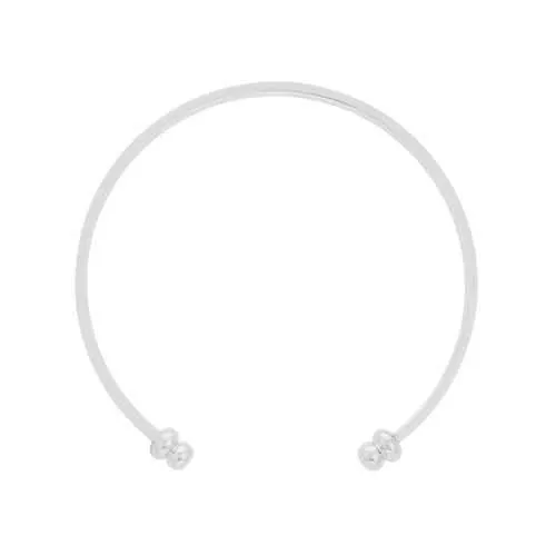 Channel-Set Clear Crystal Cuff