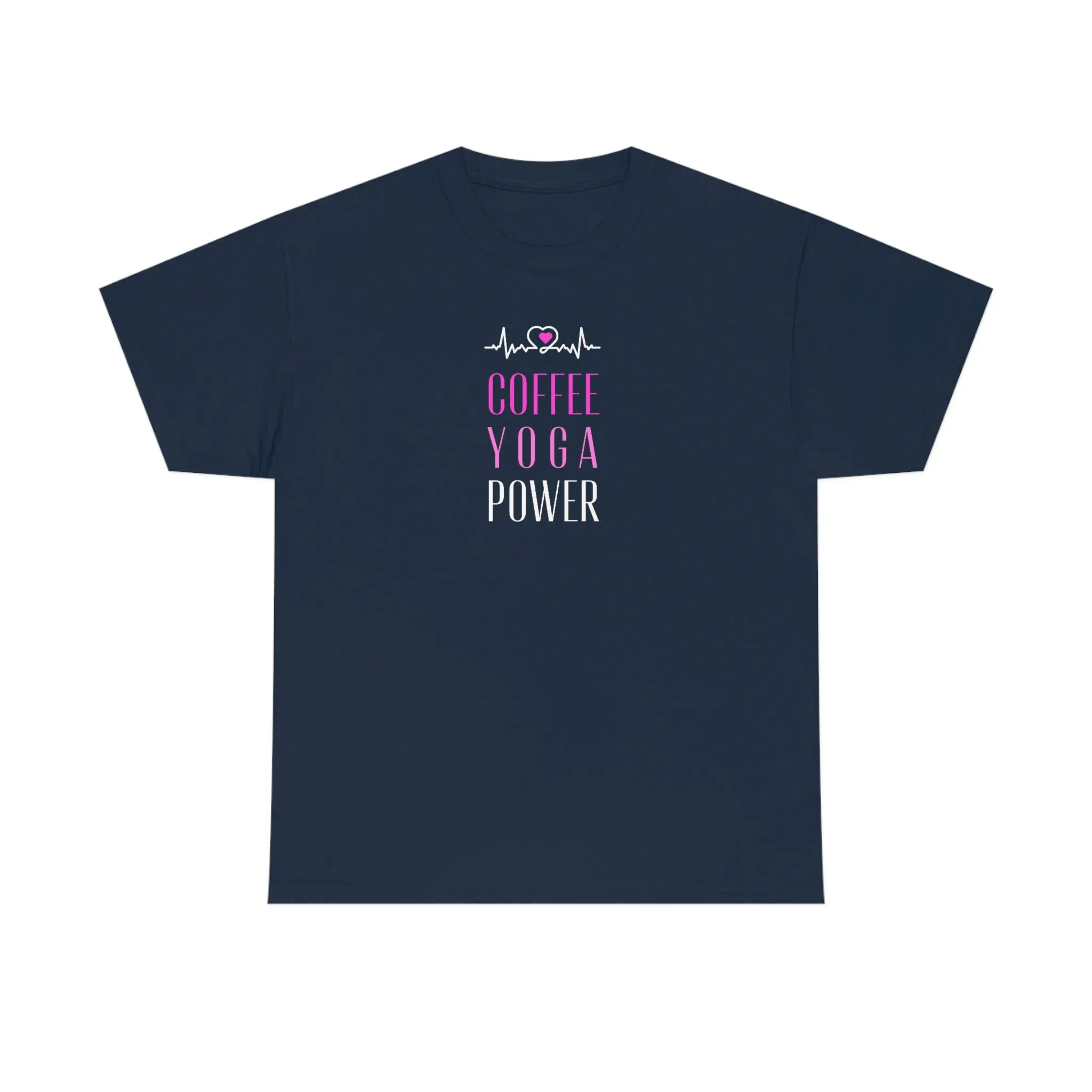 Coffee Yoga Power Heavy Cotton Tee