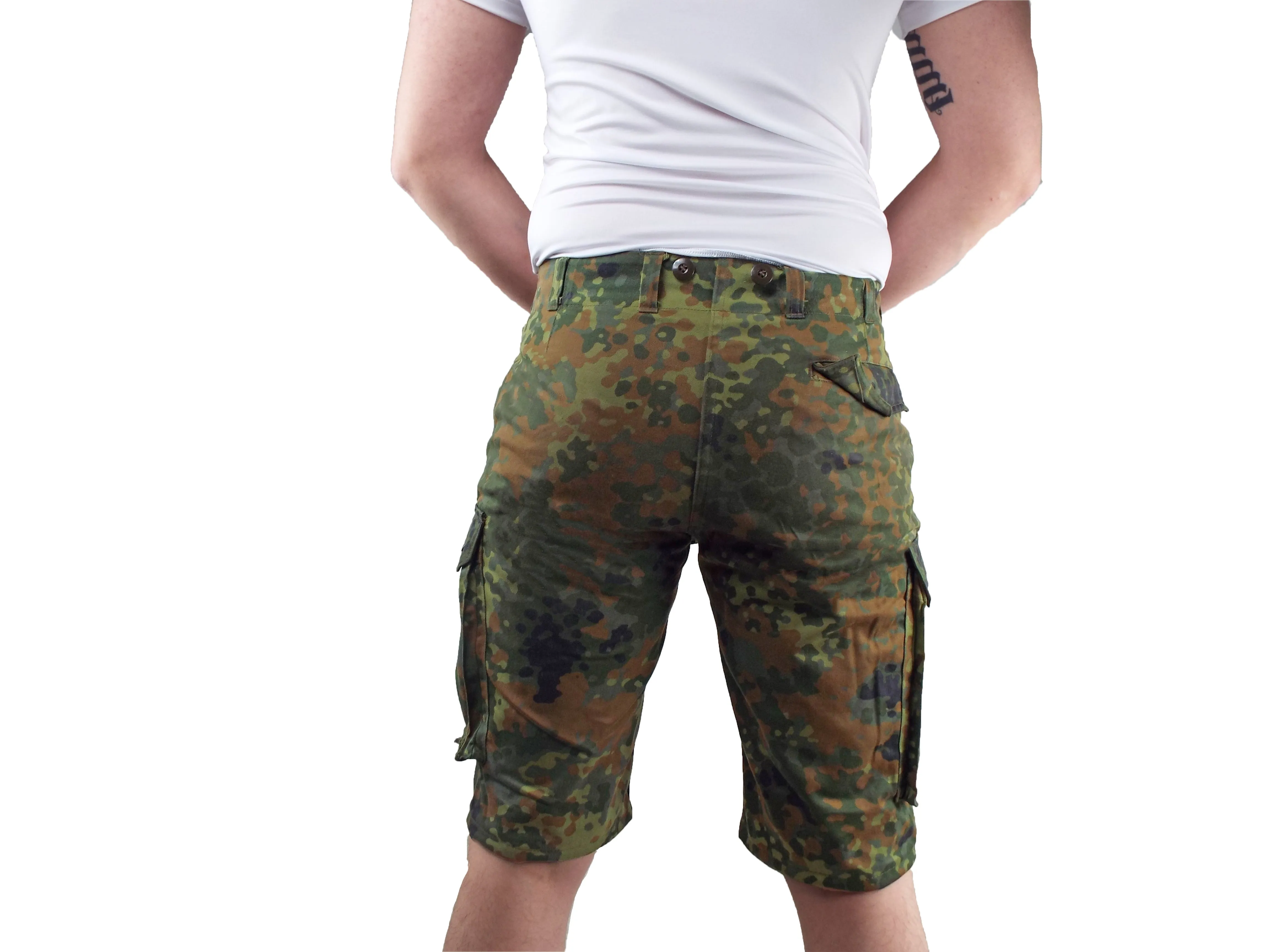 German Army - Flecktarn Cargo Shorts - Grade 1