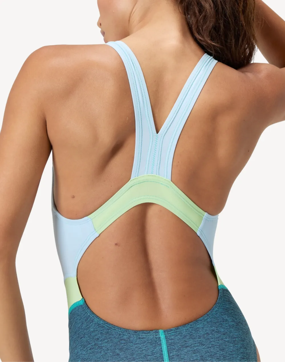 Heather Quantum Fusion Splice One Piece Swimsuit