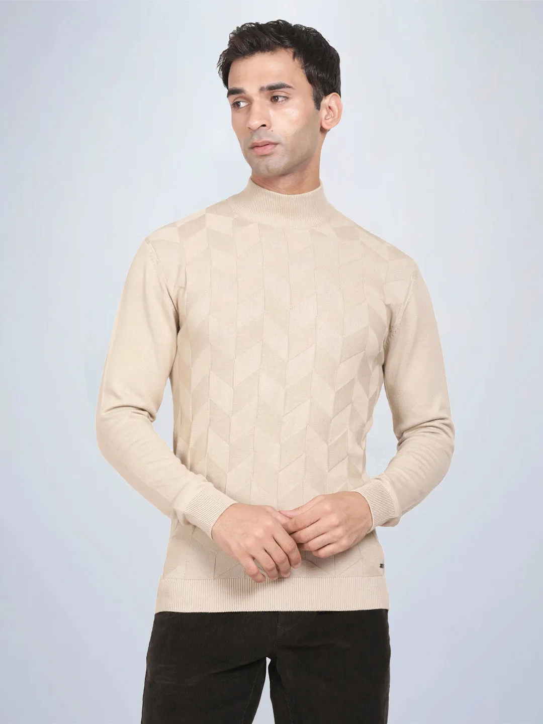 High Neck Safari Full Sleeve Pullover