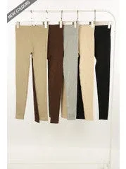 High Waist Sculpt Fit  Ribbed Leggings