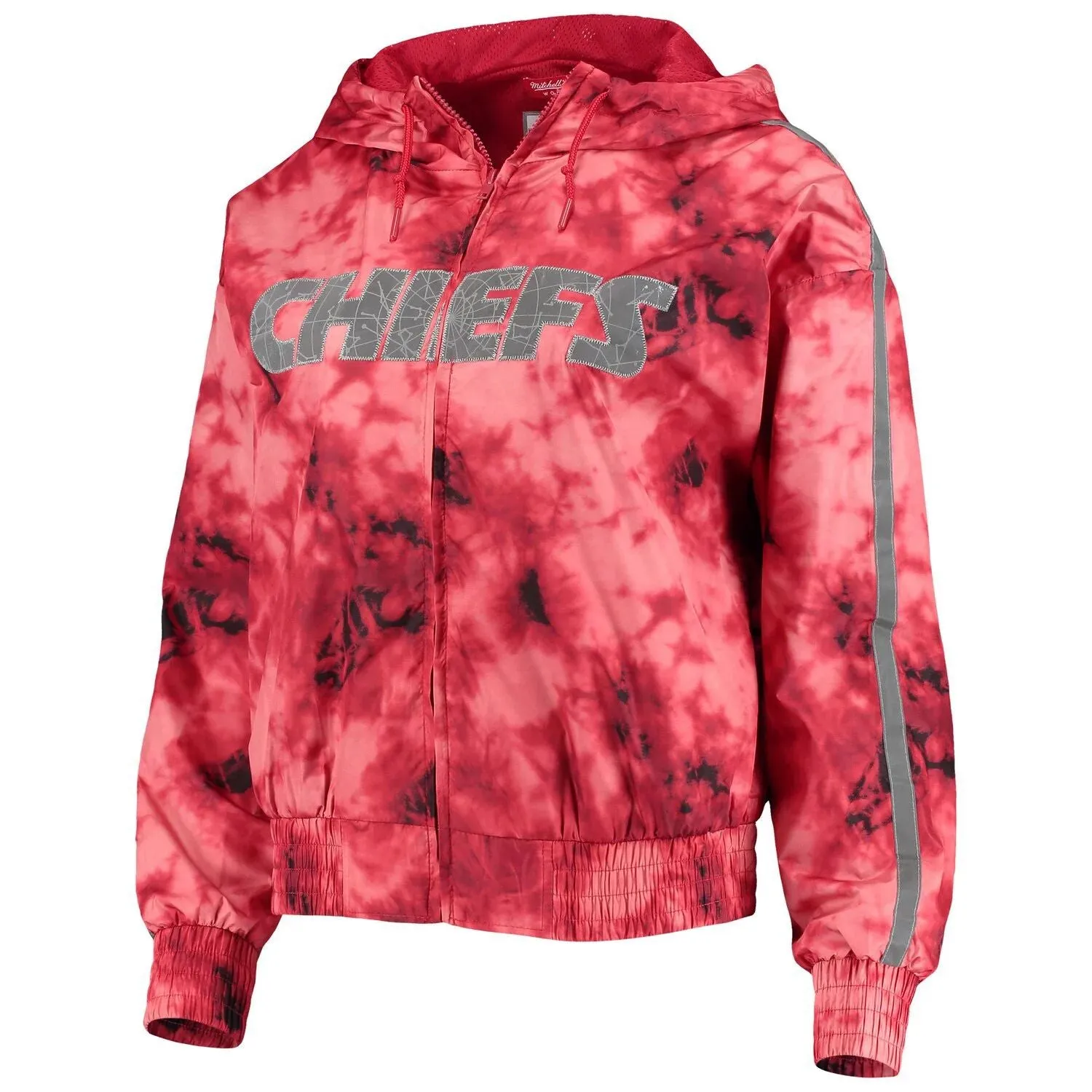 Mitchell & Ness Red Kansas City Chiefs Galaxy Women's Full-Zip Hooded Windbreaker