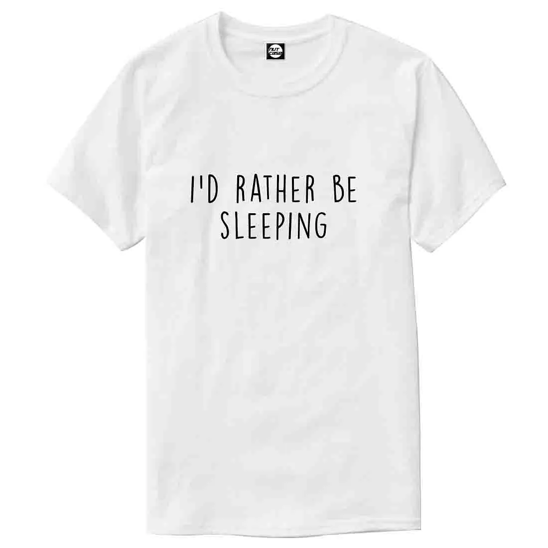 Nutcase Designer Round Neck Men's T-Shirt Wrinkle-Free Poly Cotton Tees - Sleeping