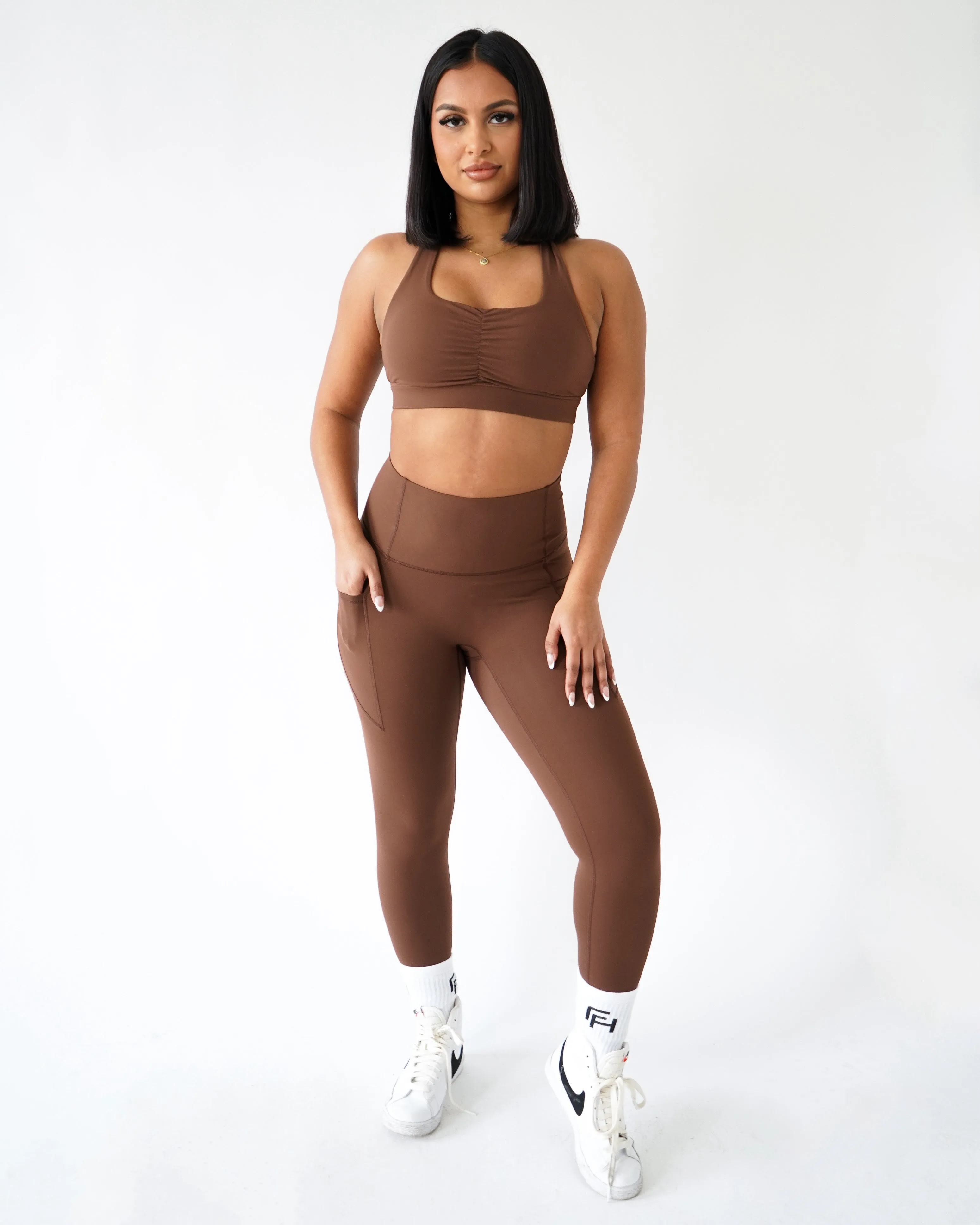 Performance Pocket Leggings - Clay