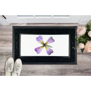 PurpleFlower3 Sublimation Heavy Duty Door Mat
