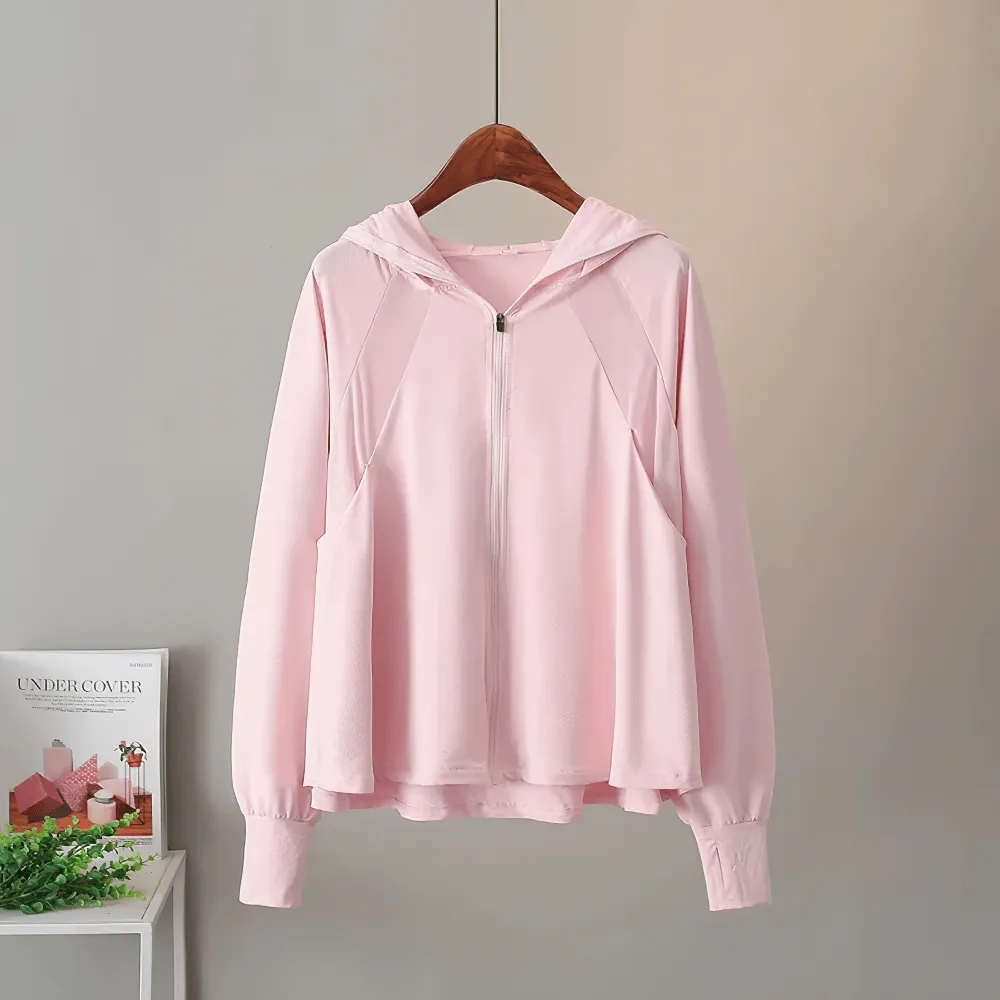 Stylish Hooded UV Protection Ice Silk Sun Jacket - SF2306