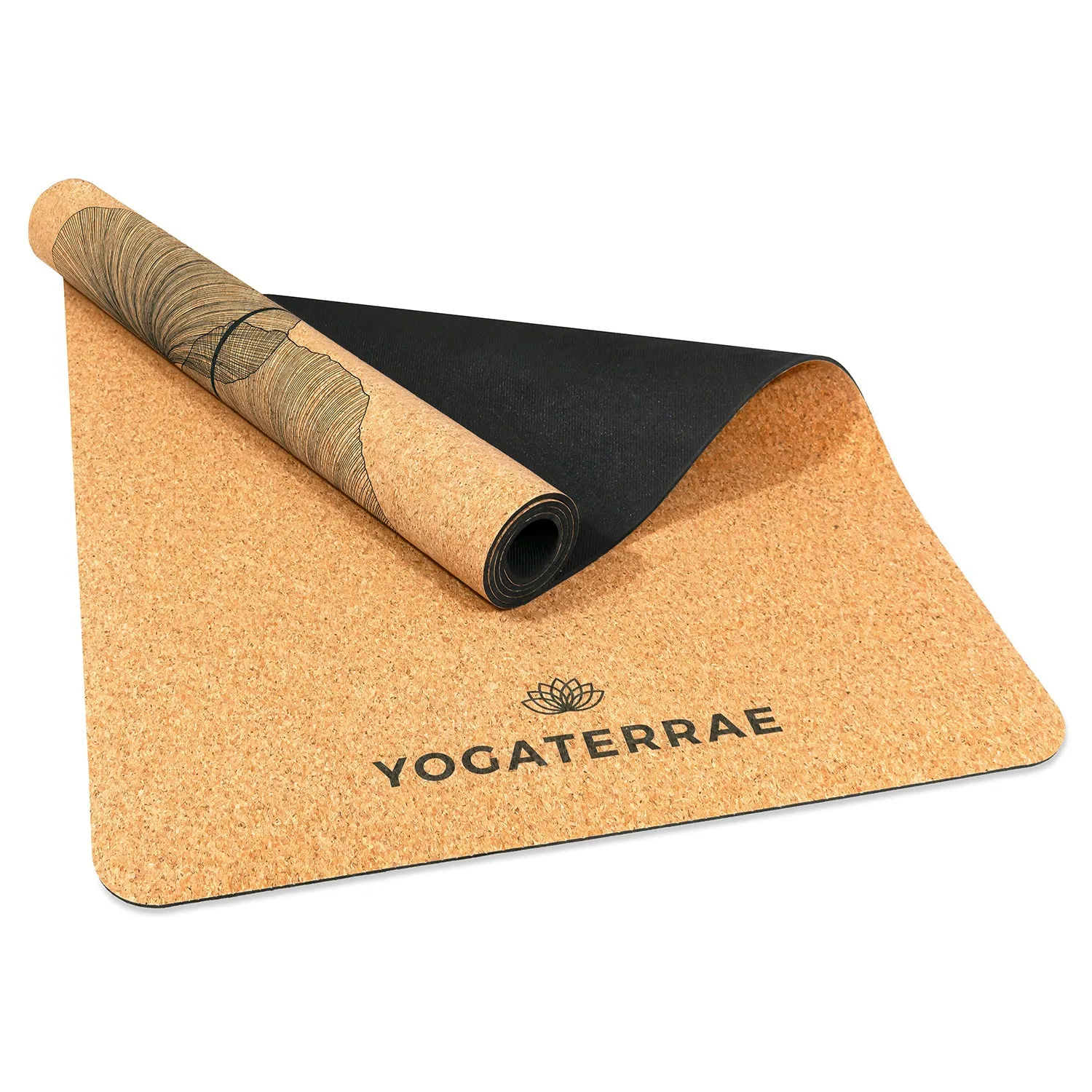 TAPIS DE YOGA GINKGO BILOBA EN LIGE ET CAOUTCHOUC NATURELS