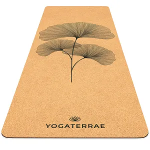 TAPIS DE YOGA GINKGO BILOBA EN LIGE ET CAOUTCHOUC NATURELS