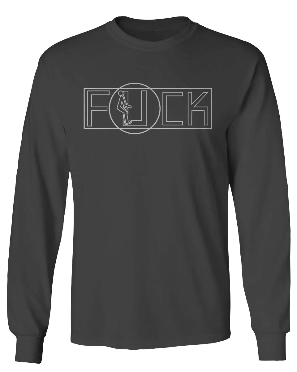 VICES AND VIRTUESS Funny Fuck You Fonts Sarcastic Hilarious tee mens Long sleeve t shirt