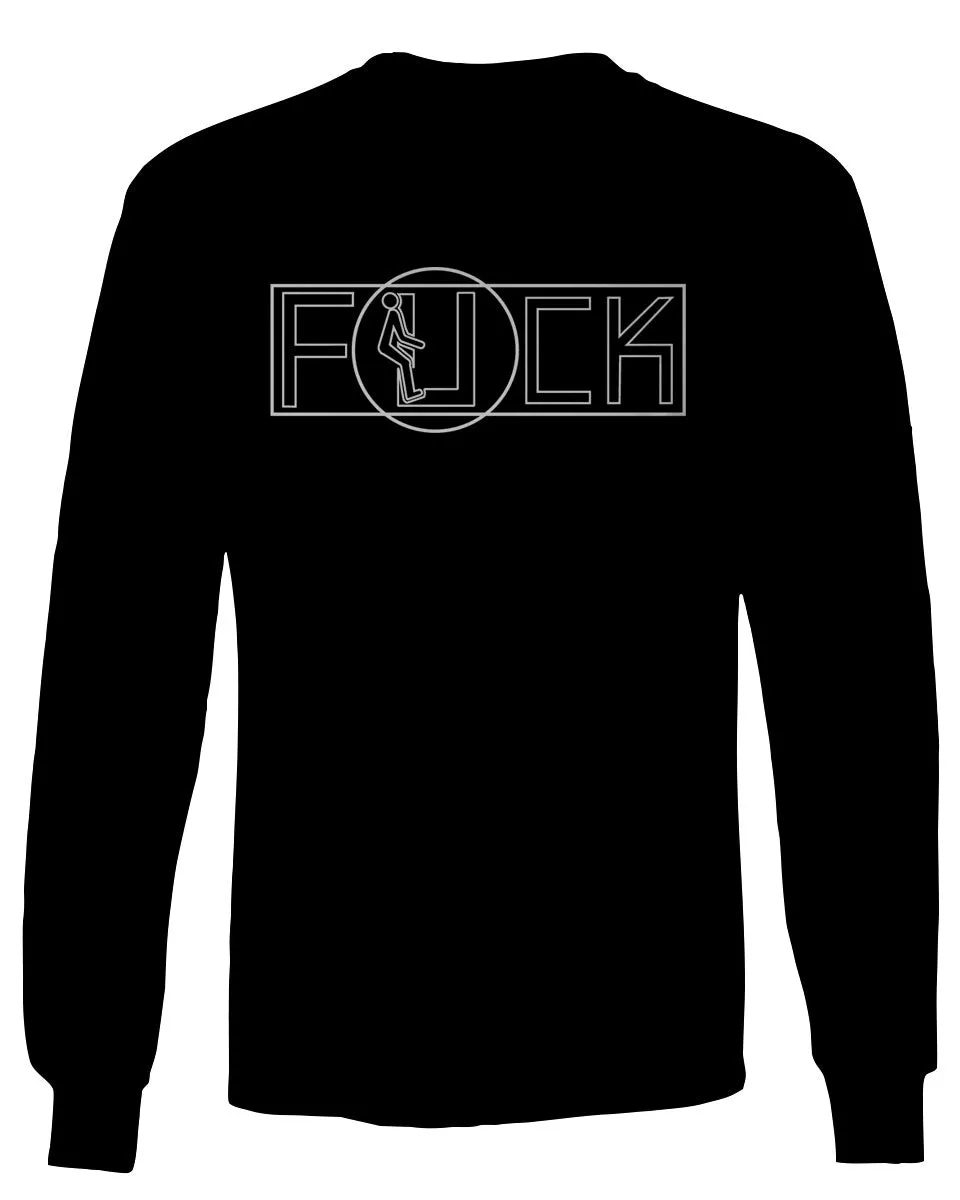 VICES AND VIRTUESS Funny Fuck You Fonts Sarcastic Hilarious tee mens Long sleeve t shirt