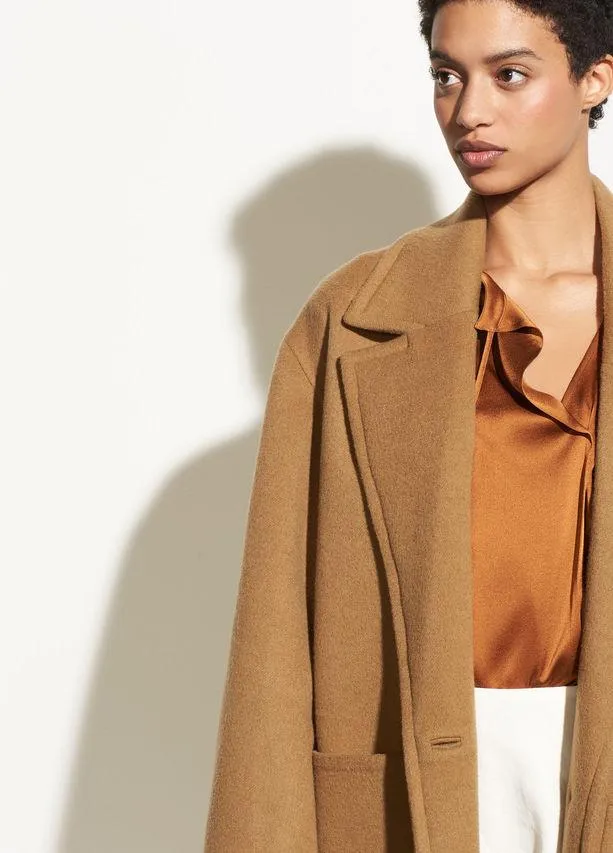 Vince - Tie Neck Popover Light Copper