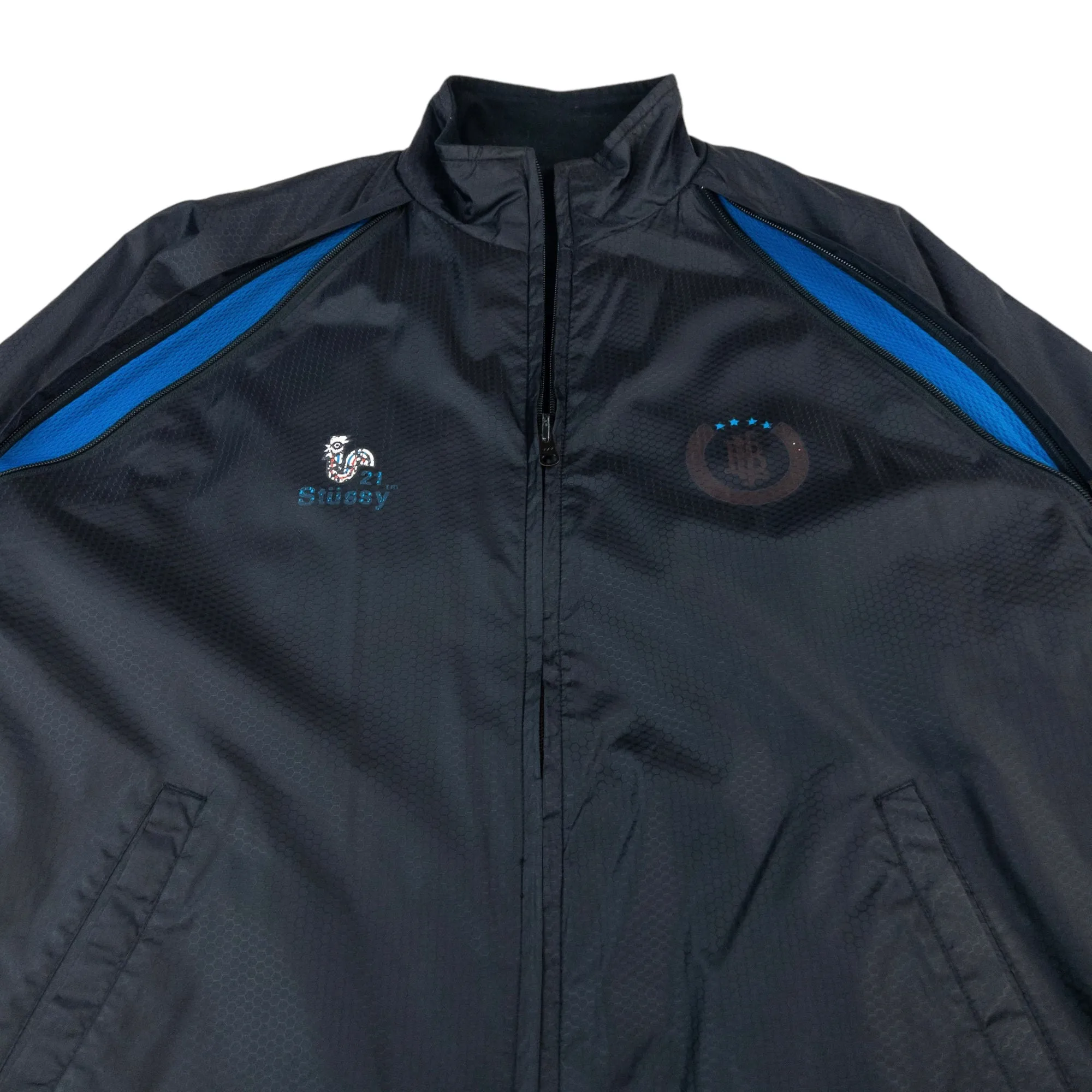 Vintage Stussy Reversible Zip Up Fleece Jacket Size L